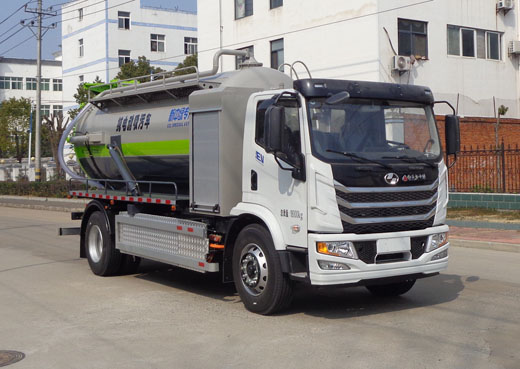 跃进10-12立方纯电动吸污车