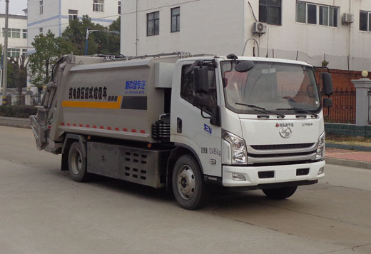 跃进5-8立方纯电动压缩式垃圾车